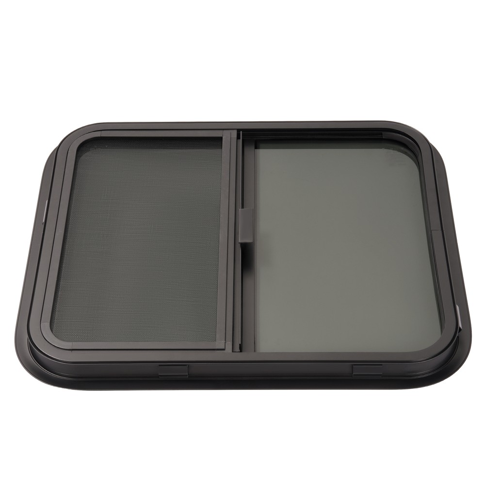 24" W X 20" H RV Window Horizontal Slide W/ Trim Ring For RV Cargo Trailer