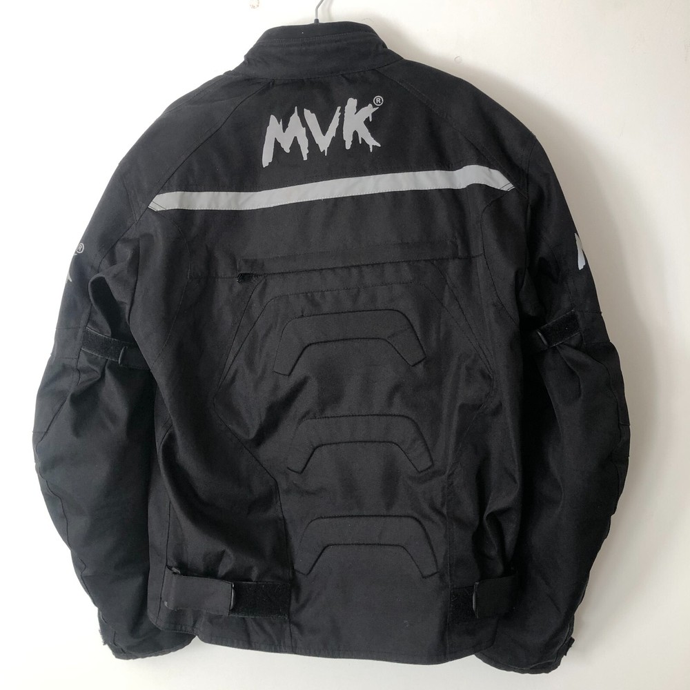 MVK Textile Waterproof Motorcycle Jacket CE Armoured size Small - Black