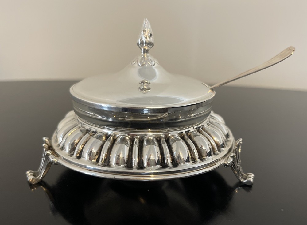 Sterling Silver Hazorfim Spaceship Sugar Spice Covered Dish
