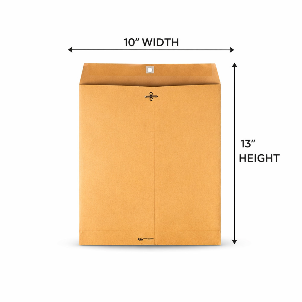 10x13 Clasp Envelopes Brown Kraft #97 Catalog Mailing Envelopes 28lb