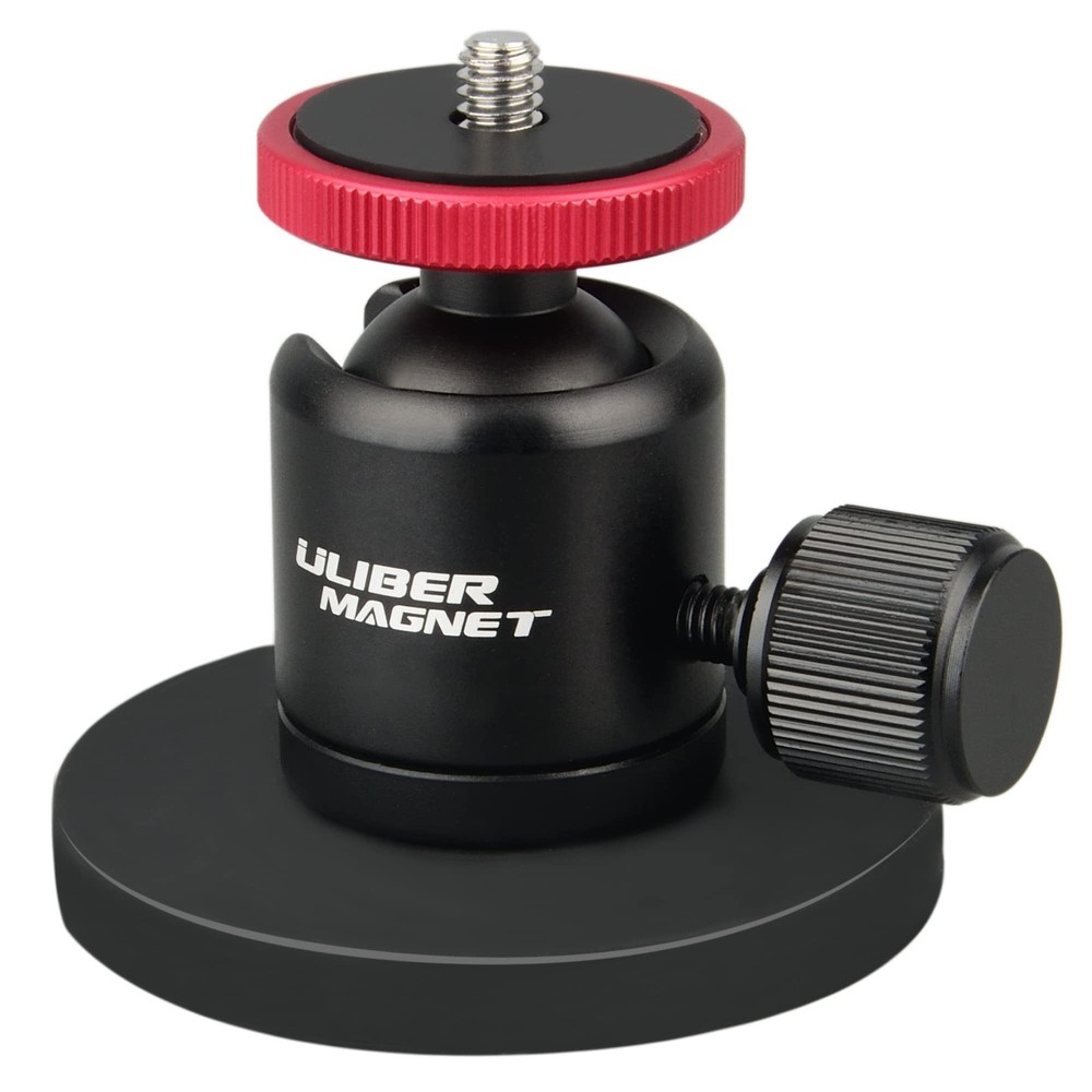 ULIBERMAGNET 60lb Magnetic Camera 2.59INCH Mounts, black