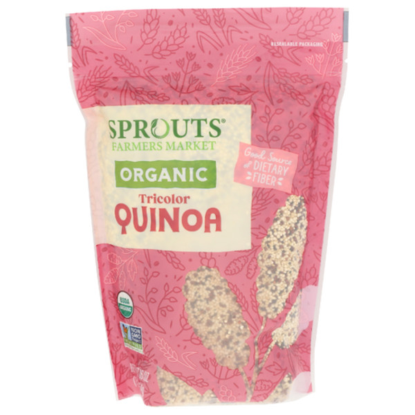 2 Pack - Sprouts Organic Tricolor Quinoa 16 oz