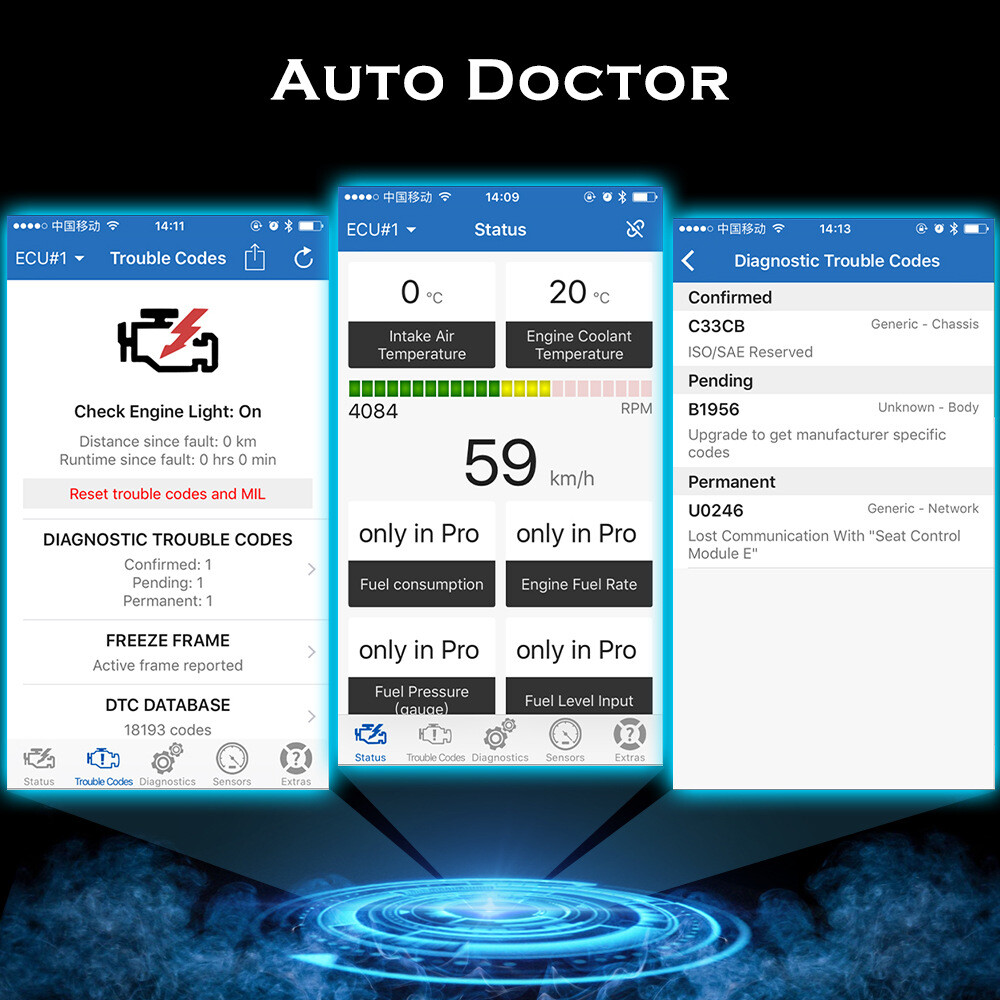 Mini OBD2 Bluetooth4.0 Scanner For Multi-brands CAN-BUS ELM327 Windows XP/ 7/8