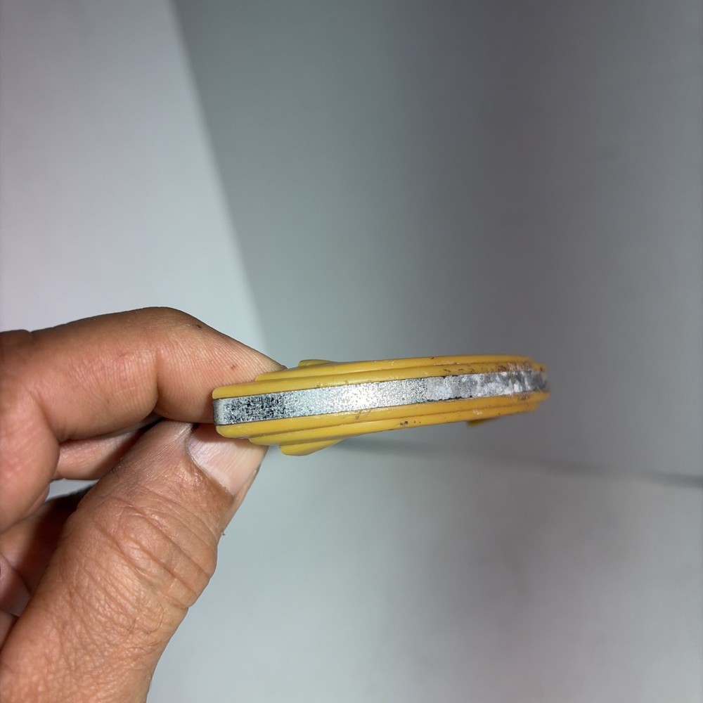 Vintage Art Deco Single Yellow Bakelite Drawer Pull Handle