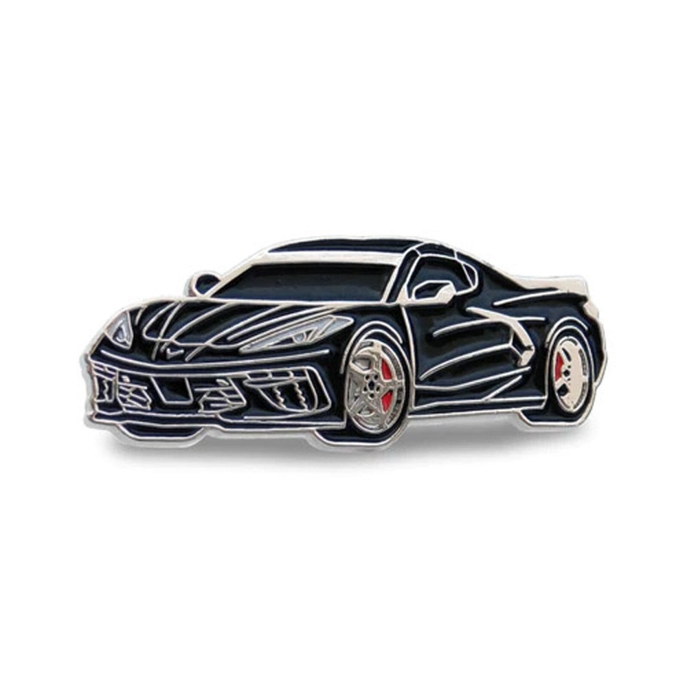 2020-2024 C8 Corvette Black Hat Lapel Pin