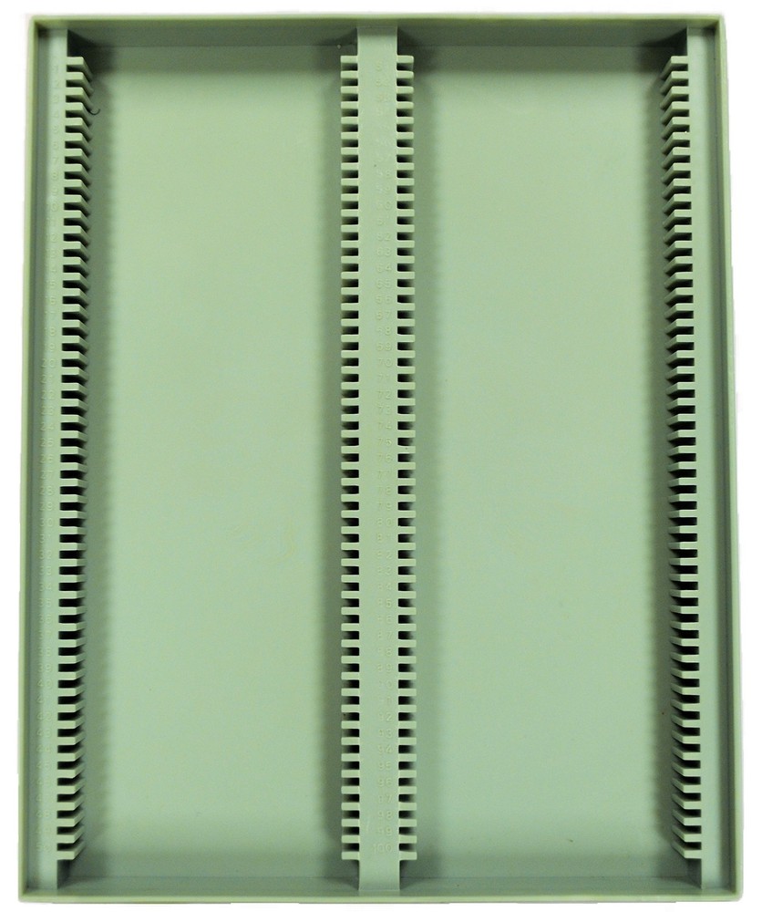 EISCO - Durable Microscope Slide Box, Polystyrene, Holds 100 75mm x 25mm...