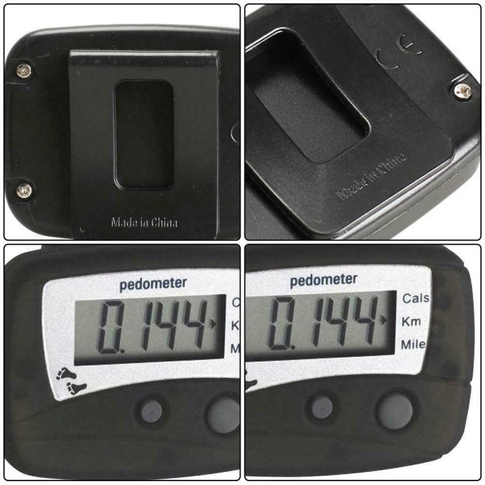 Black LCD Running Step Pedometer Walking Distance Calorie Passomete Counter Nice