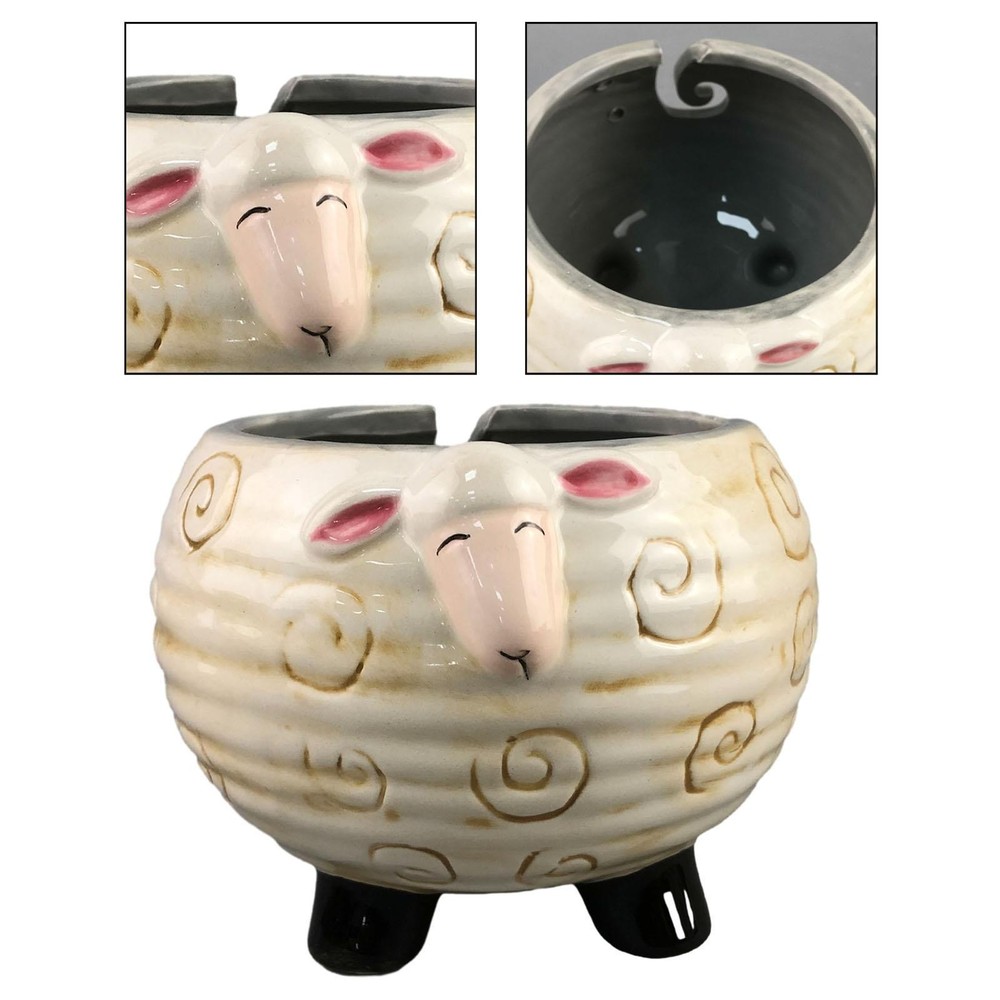 Crocheting Bowl Knitting Bowl Handmade Decor Large String Storage Accessory Hook
