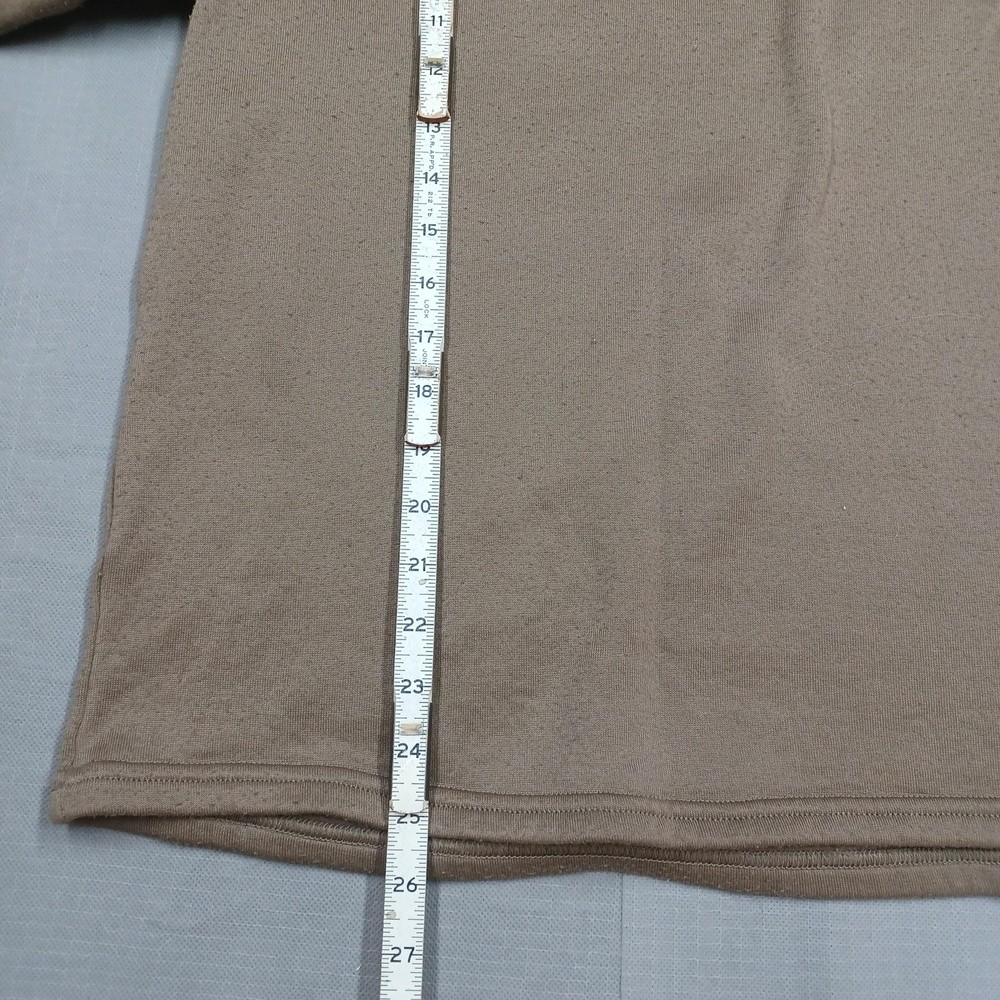 Military Undershirt Cold Weather Medium Brown 100% Polypropylene Quarter Zip