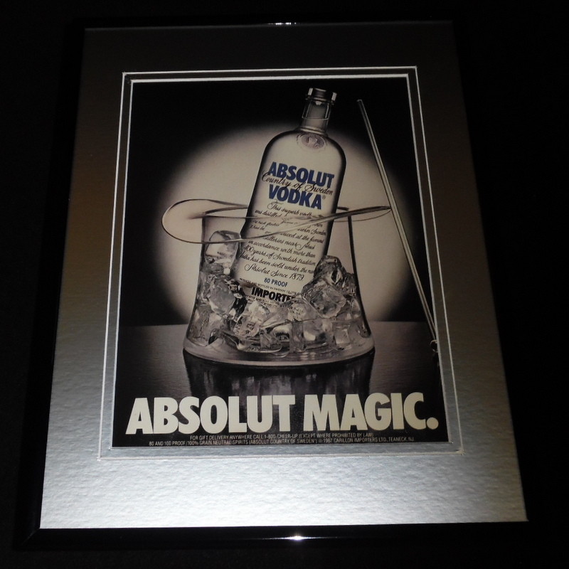 1989 Absolut Magic Vodka Framed 11x14 ORIGINAL Advertisement
