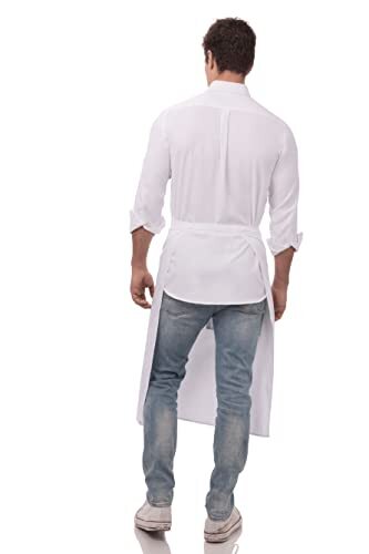 Unisex Bistro Chef Apron White