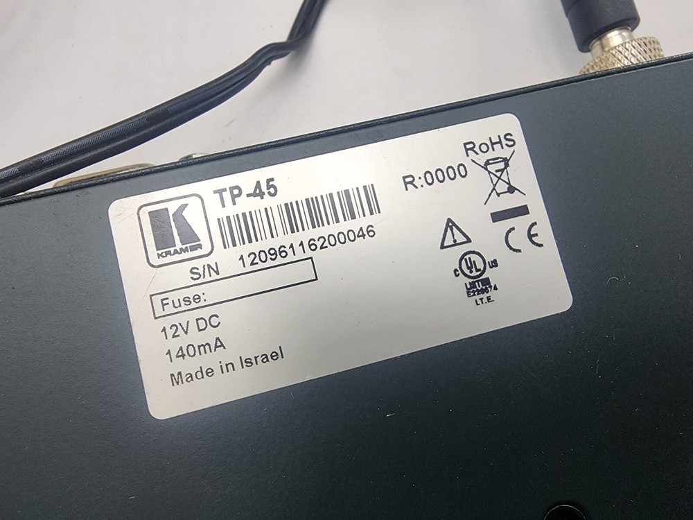 Kramer Tools TP-45 Component/XGA-Audio Transmitter w power cord