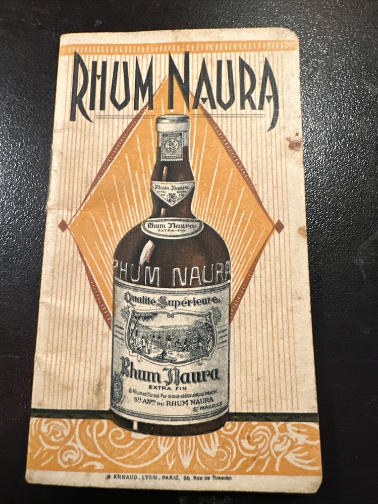 Rare Small Advertising Notebook Notepad Rum Naura