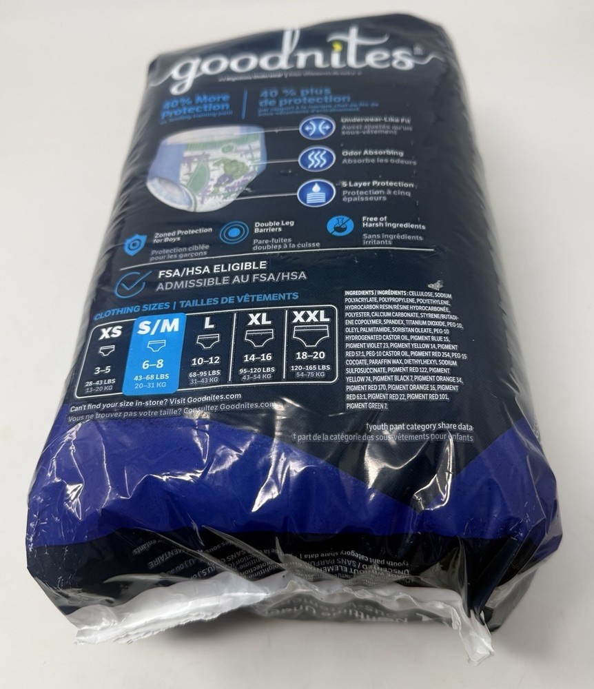 GoodNites Marvel Boys Absorbent Underwear Small/Medium 14 Count Training Pants
