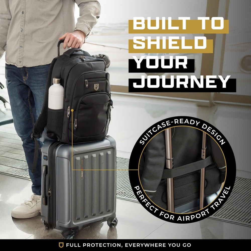 Faraday Backpack for Laptops and Phones - EMP Proof Electromagnetic Shielding