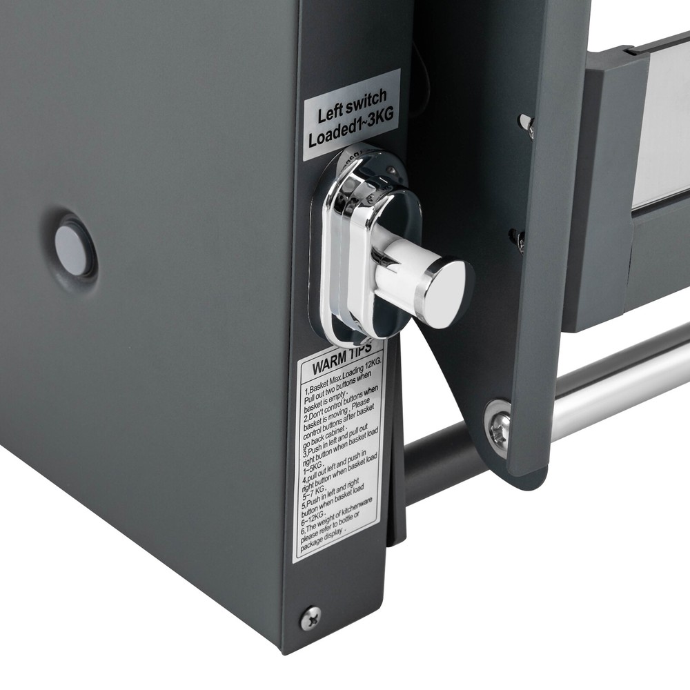 2-tier Pull-Out Cabinet Shelf Drop Down Shelf Pull-Down Lift for Kitchen Cabinet