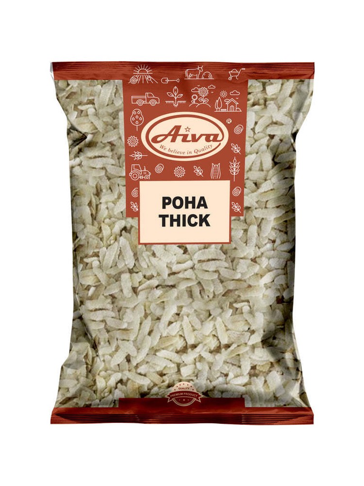 Aiva Poha Thick (Flattened Rice) - 4 LB