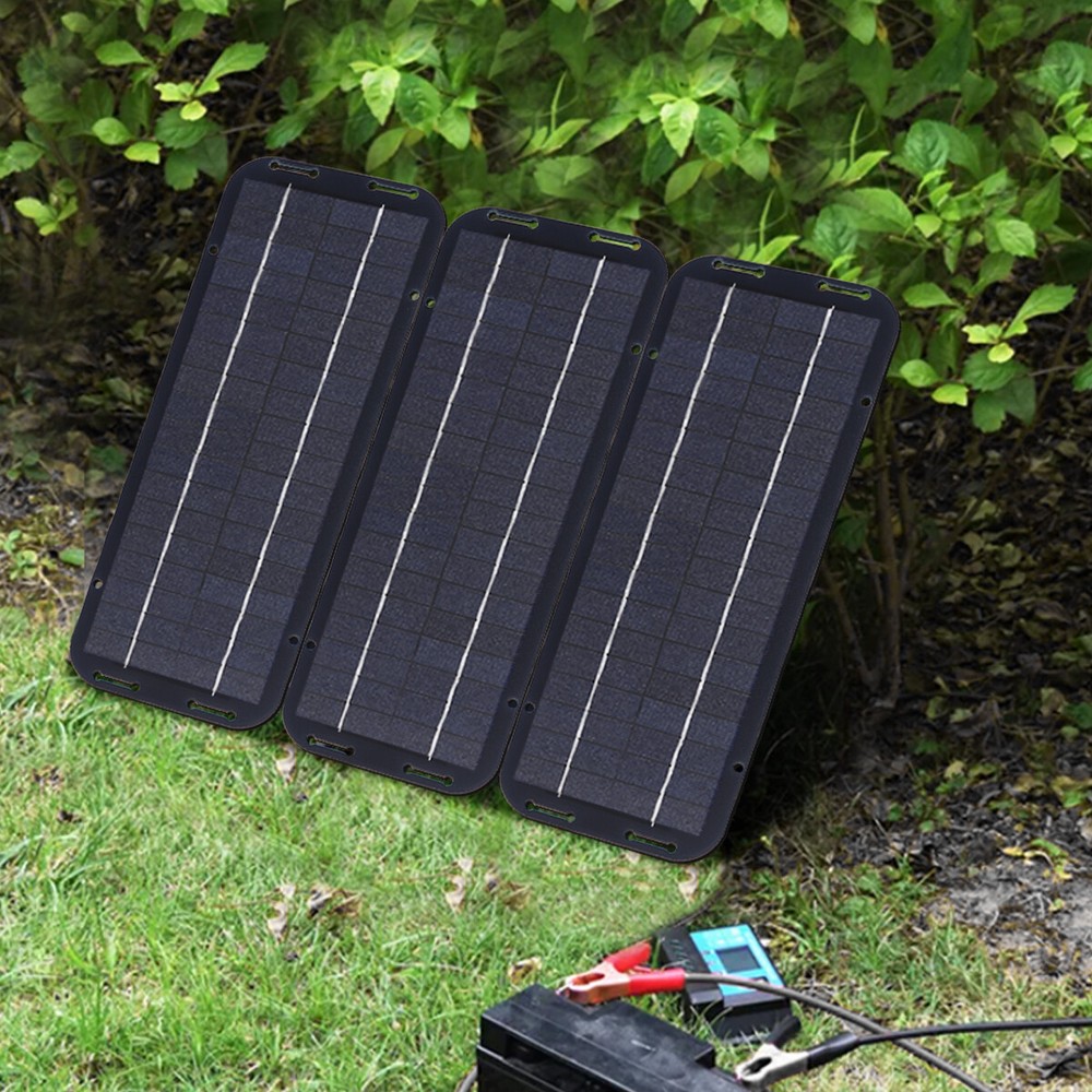 2 Sets 30W Solar Panel Kit Waterproof Trickle Charger Battery Powered for RV Car