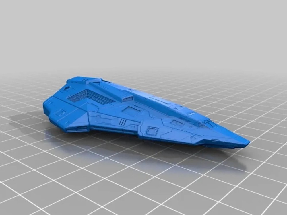 Elite: Dangerous PYTHON (1000:1 = 87.87 mm L) UNPAINTED 14k 3D FanArt