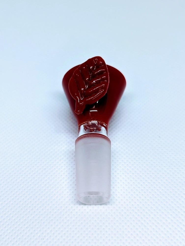 2.5" 14mm Star Screen Filter Red Leaf Premium Bowl Slide Bong Hookah Water Pipe