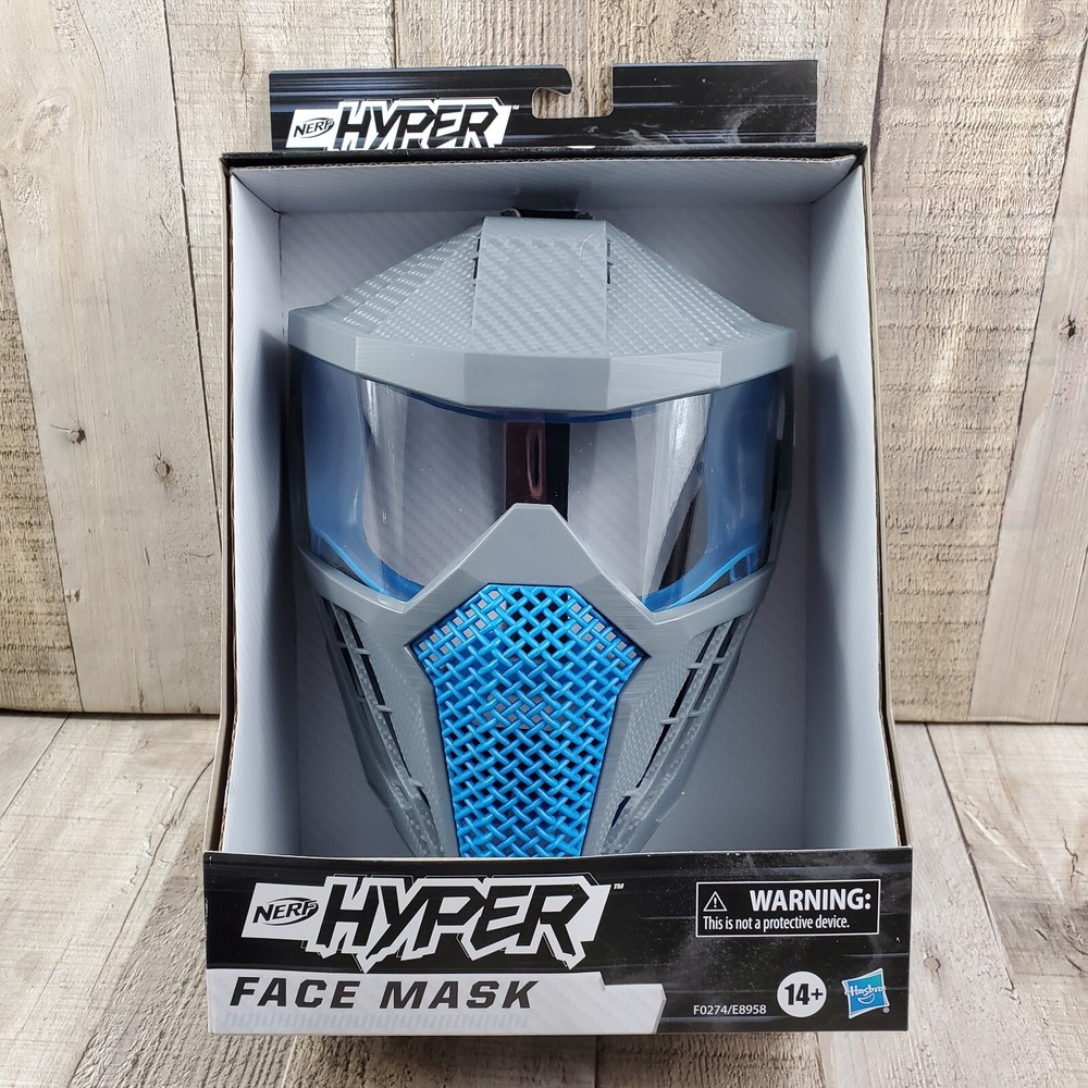 Nerf Hyper Face Mask Breathable Design with Adjustable Strap BLUE 2020
