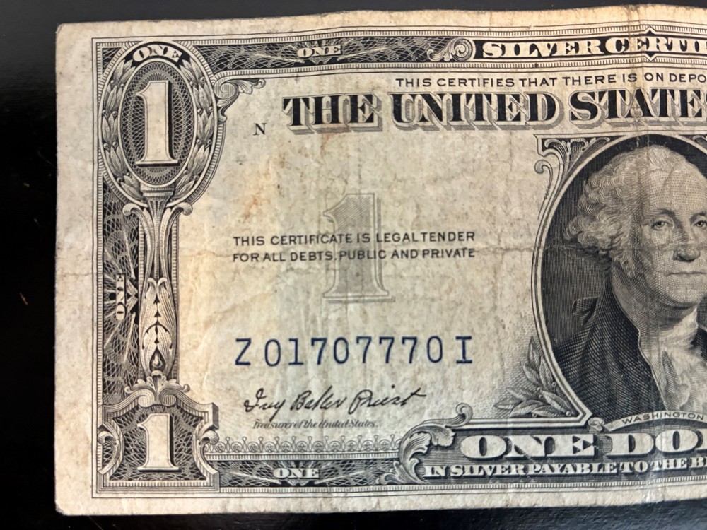 1935 F Silver Certificate $1 Bill