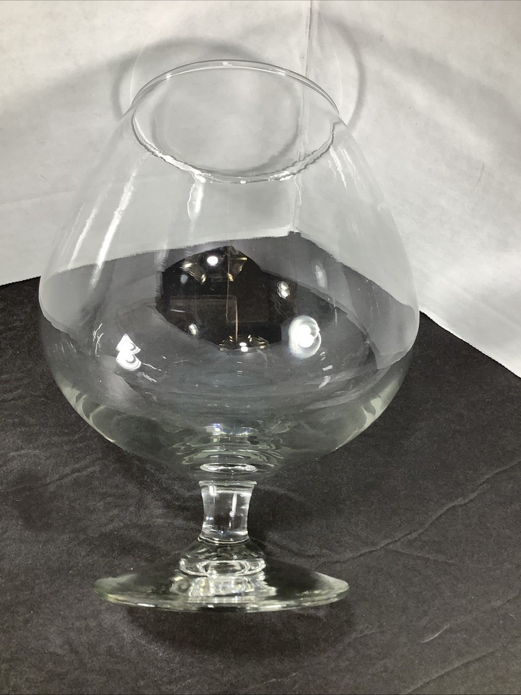 Large Clear Glass Brandy Snifter~ 6.5" tall