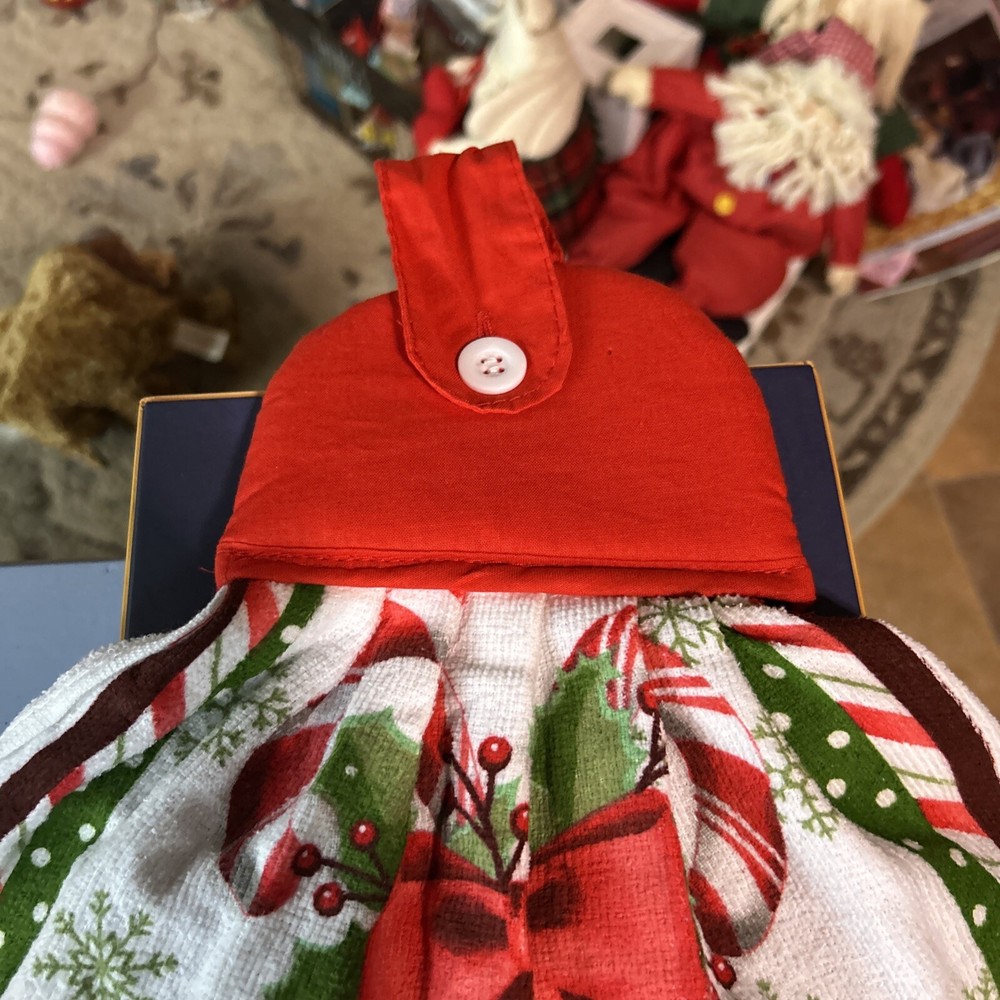Handmade Hanging Christmas JOY Dish Towel