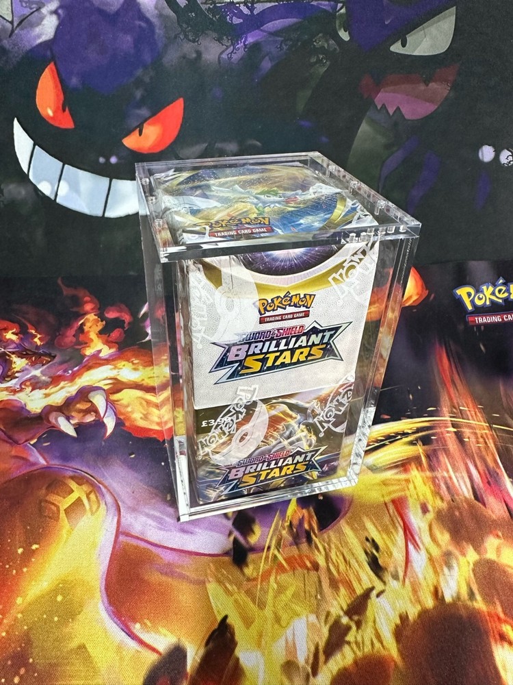 Pokemon HALF Booster Box Acrylic Display Case  *Case Only!!*