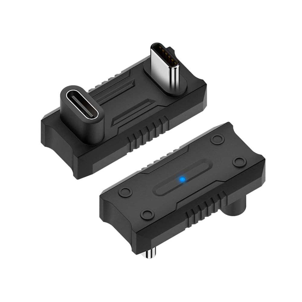 20Gbps USB 3.1 Type C M/F Adapter, U Shape Back Angled, ROG Ally, Steam Deck