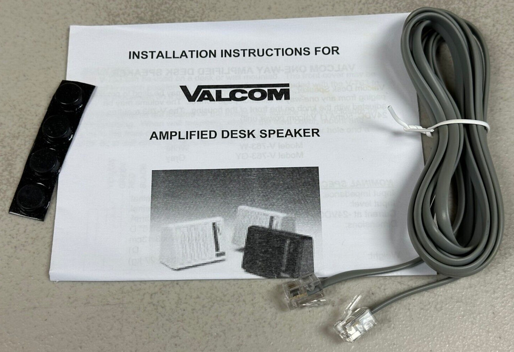 Valcom V-763-BK One-Way Desktop/Wall Speaker
