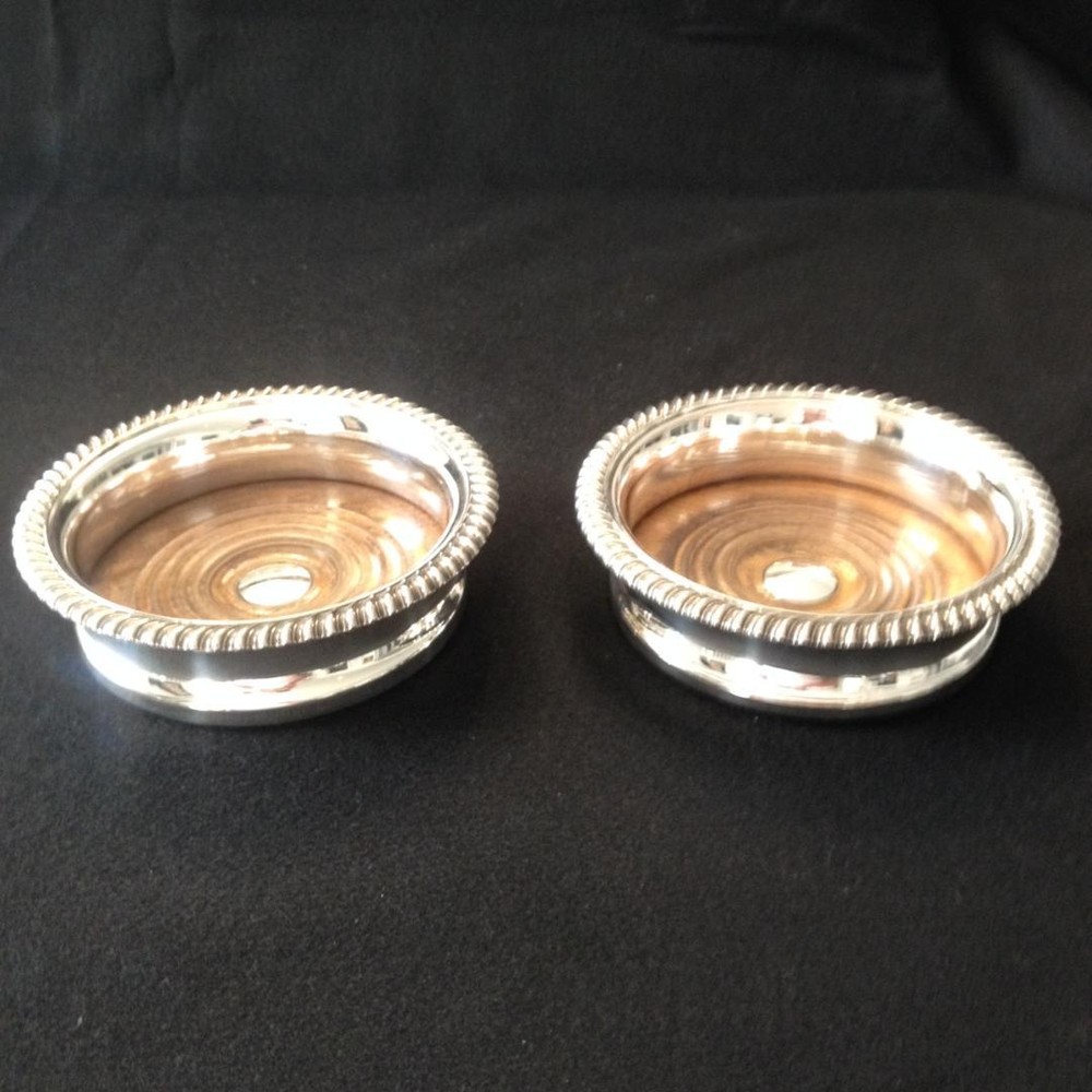 Antique Magnum Wine Coasters 19thC