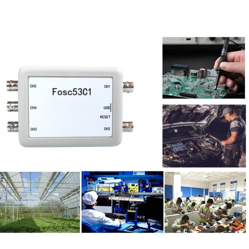 5 Input Channel Oscilloscope USB Power For Data Recording