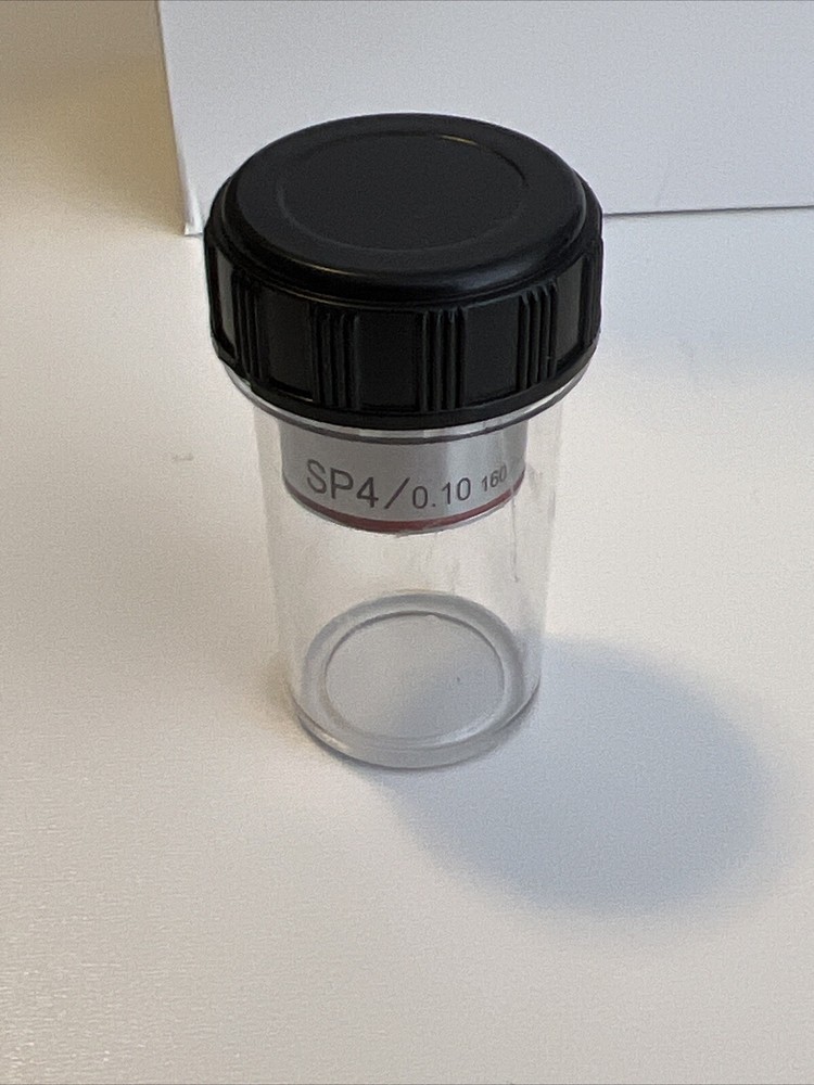 SP4 4X/0.10 160/- Microscope Objective; NEW