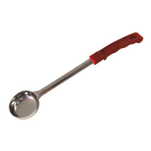 Winco - FPS-2 - 2 oz Red Solid Portion Spoon