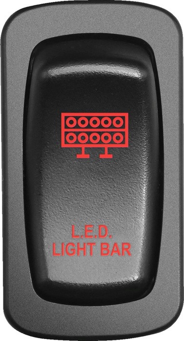 Moose Low Profile ATV/UTV Dashboard Light Bar Switch Red