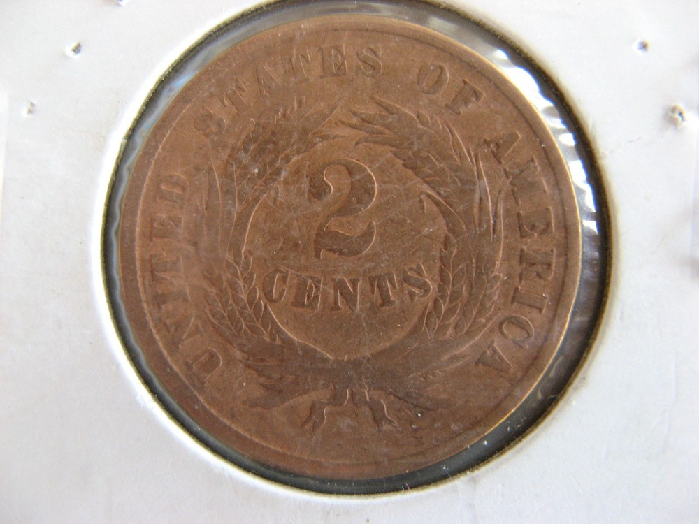 Vintage 1864 2 Cent Piece