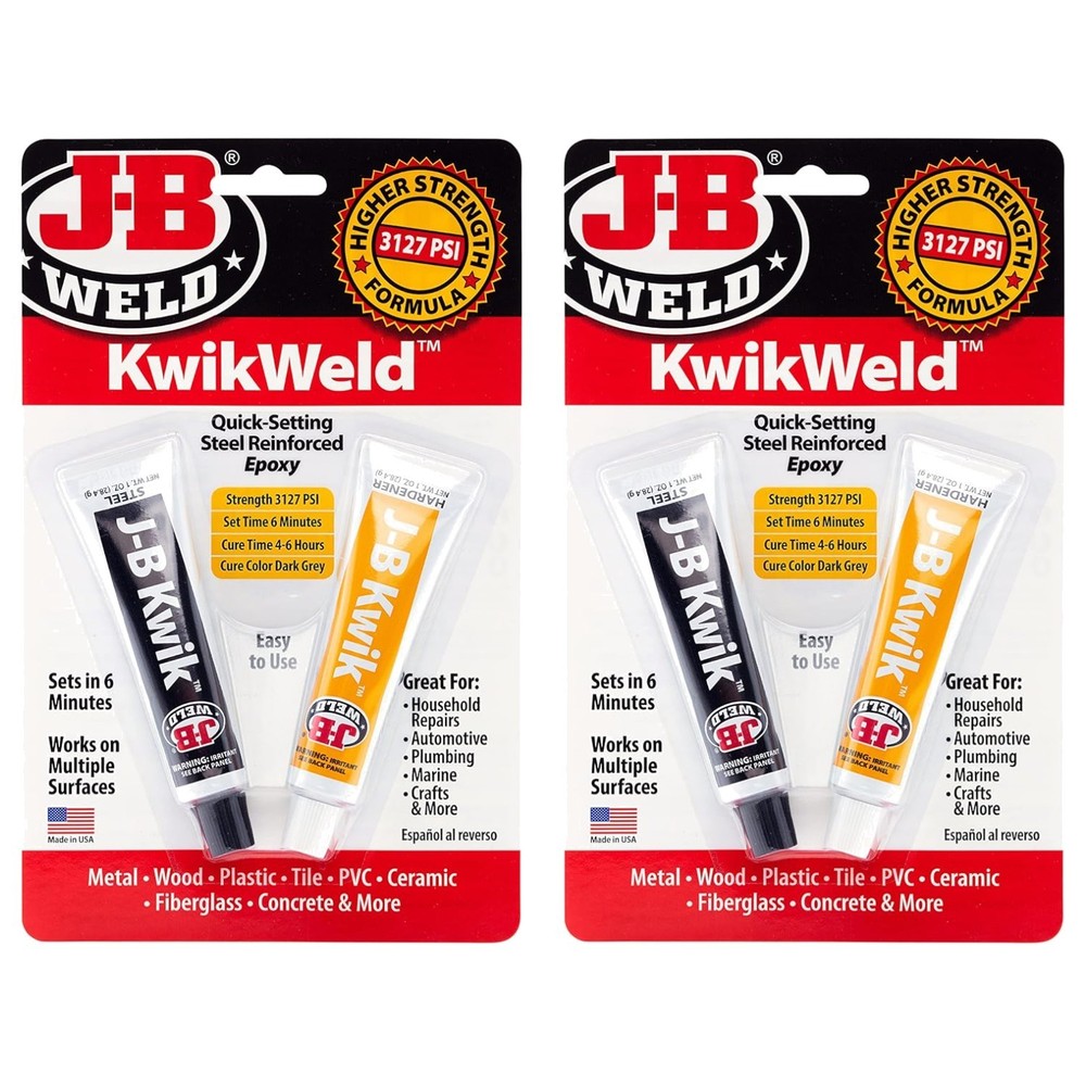 Steel Reinforced Epoxy - High Strength - 2 Pack