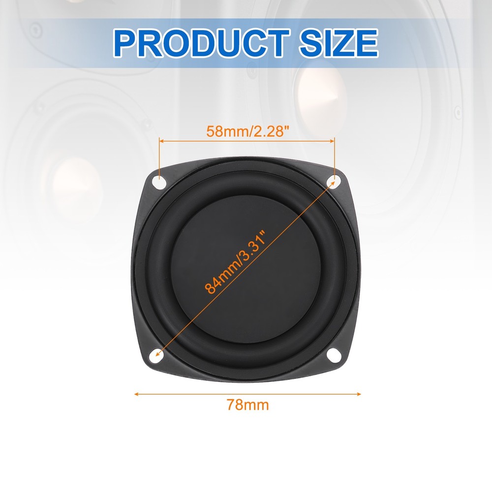 1 Pcs Passive Radiator 3 Inch Woofer Vibrating
