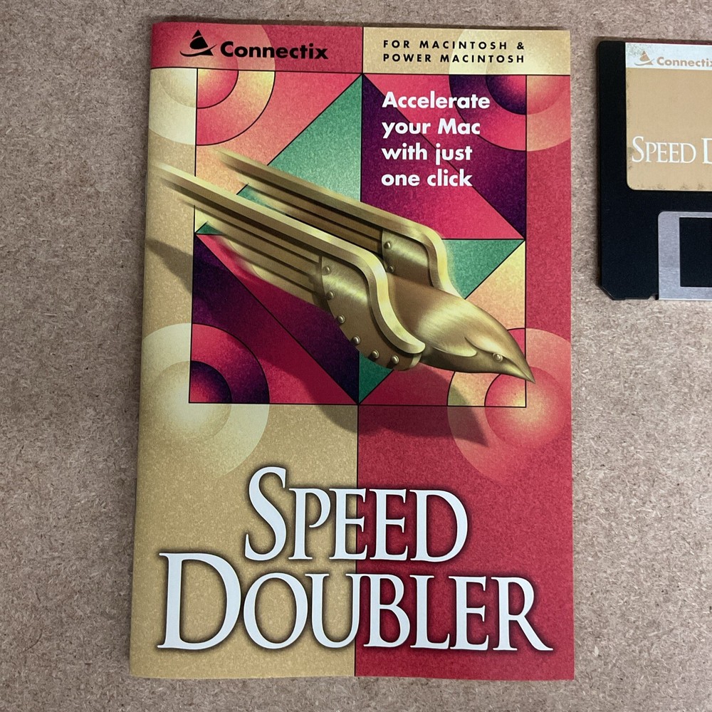 Speed Doubler Big Box PC Software 1995 Connectix Power Mac PowerPack
