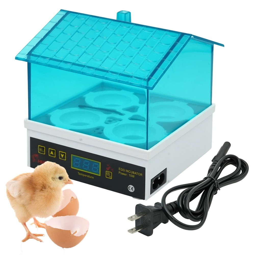 4 Egg Incubator, Incubators for Hatching Eggs, Mini House with Automatic...