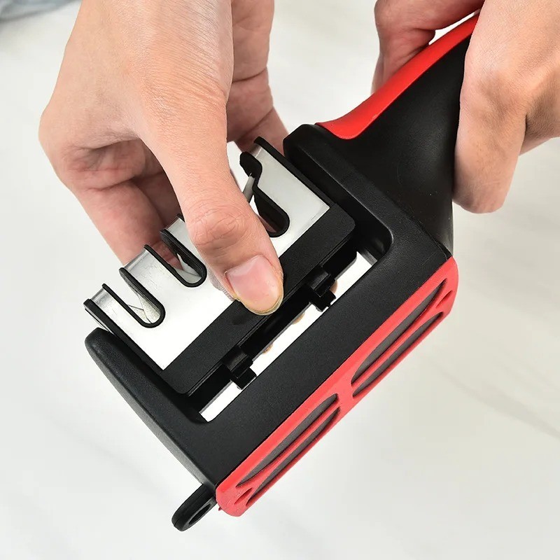 Knife Sharpener Professional Ceramic Tungsten Kitchen Sharpening System 4 Stage