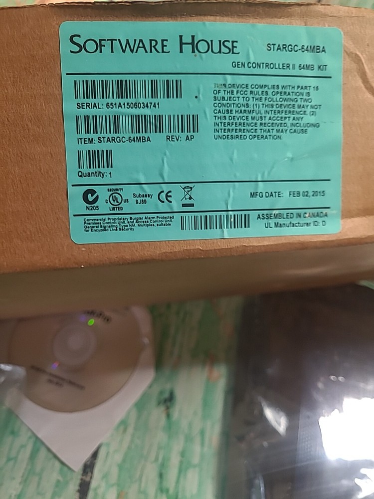 Software House iStar Pro STARGC-64MBA Controller Card Gen Controller 2 64 MB Kit