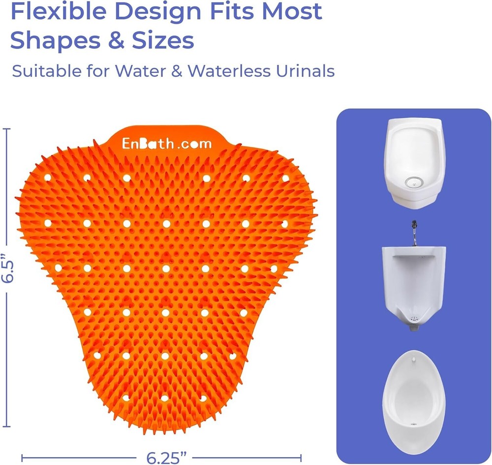 12 Pack Urinal Screen Deodorizer Scented with Splash Guard Bristles