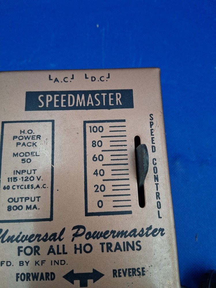 KF INDUSTRIES HO Power Pack Model 50 Controller Transformer Train Vntg Untested