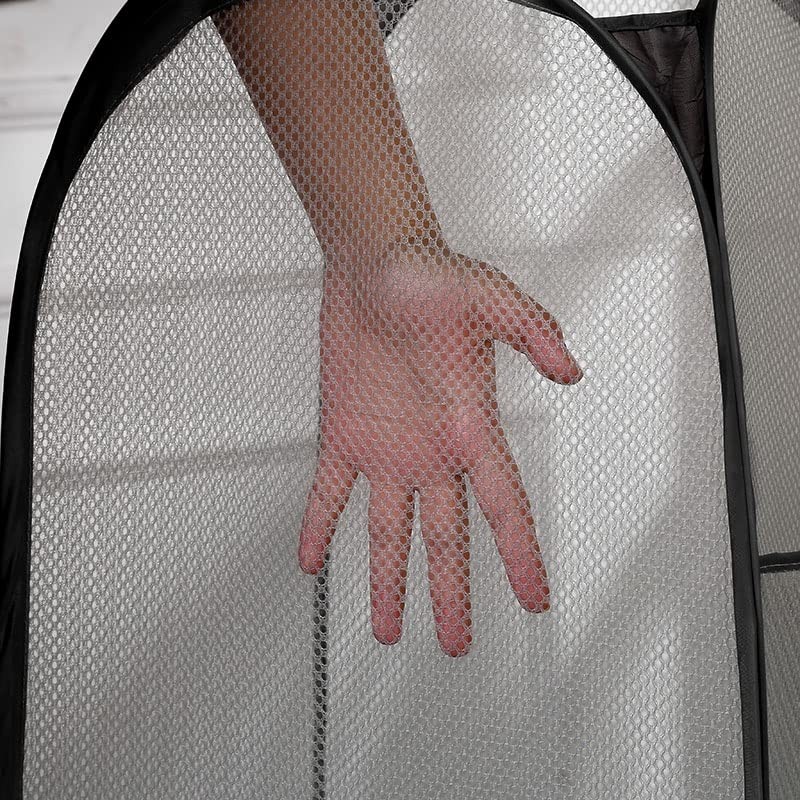 2 Laundry Baskets, pop-up Laundry Baskets, Foldable mesh Laundry Baskets 2 blue