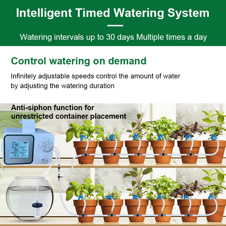 Automatic Irrigation Controller Water Timer for Plants Garden Watering System US