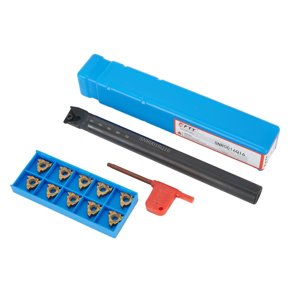 Carbide Insert Turning Tool +10pcs 16IR AG60 16mm 5/8\ Internal Threading