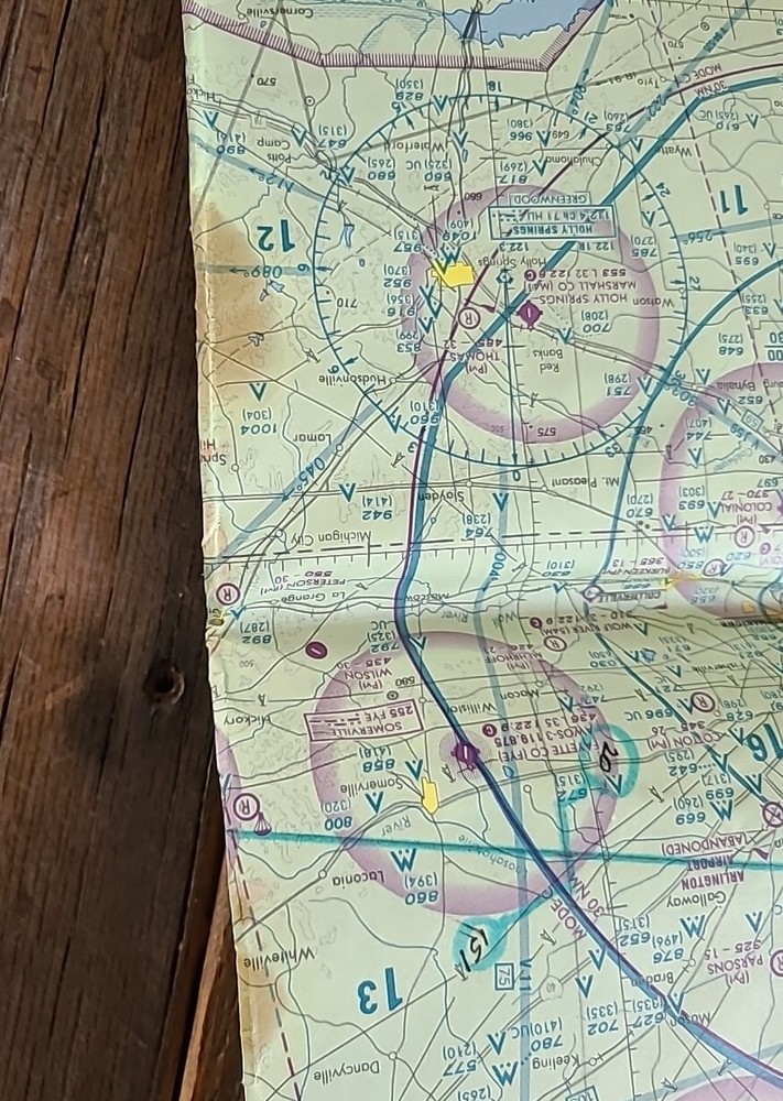 Memphis Sectional Aeronautical Chart 66th Edition 2001