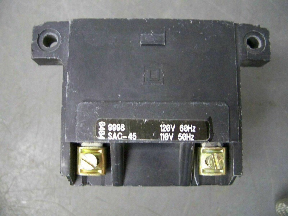 SQUARE D SIZE 00 STARTER COIL 9998SAC-45 120VCOIL